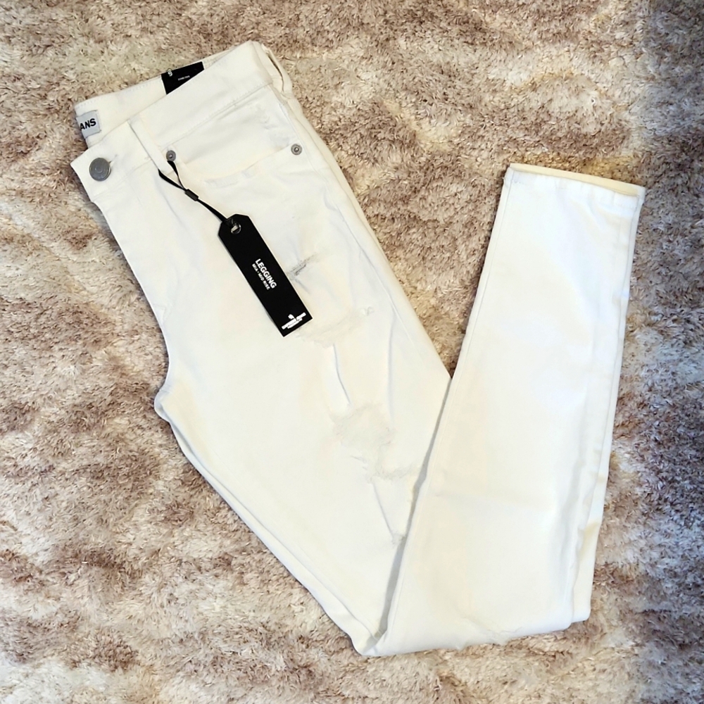 Express White Mia Legging Jeans